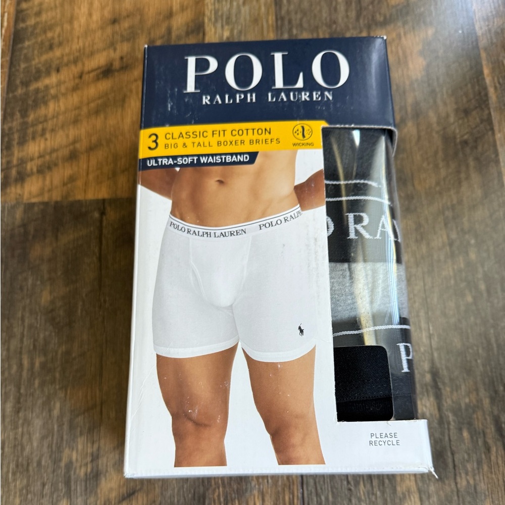 Polo by Ralph Lauren Men's Black and Gray boxer briefs
